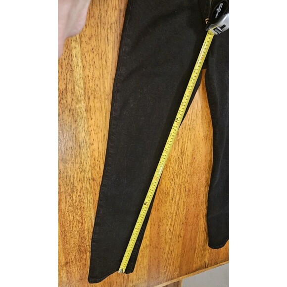 Levis Jeans Mens 34x32 Lot 514 Big E Leather Tab Premium Black Denim - Picture 11 of 11